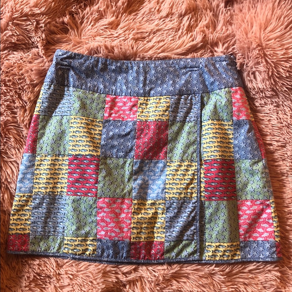 Vineyard Vines Colorful Patchwork Skirt Worn ONCE
